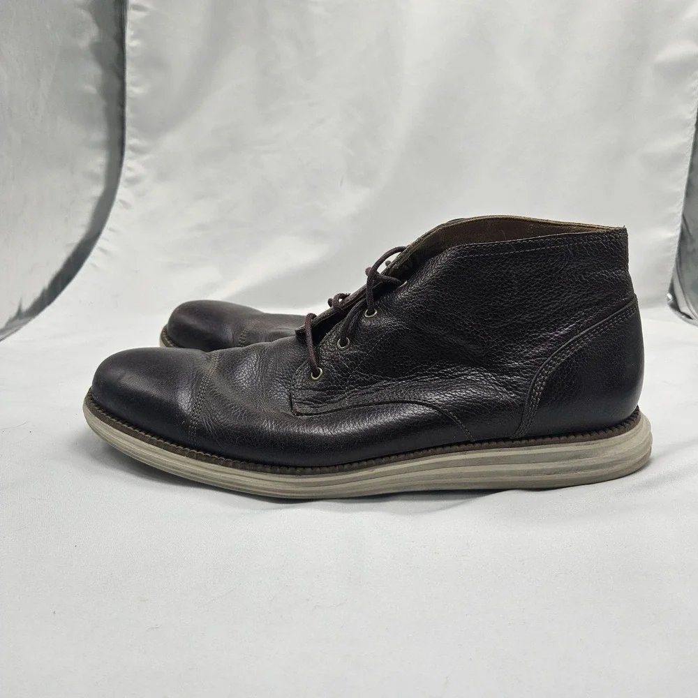 Cole Haan Grand Os Chukka Ankle Boots Men's Size‎ 11.5 M Brown Leather